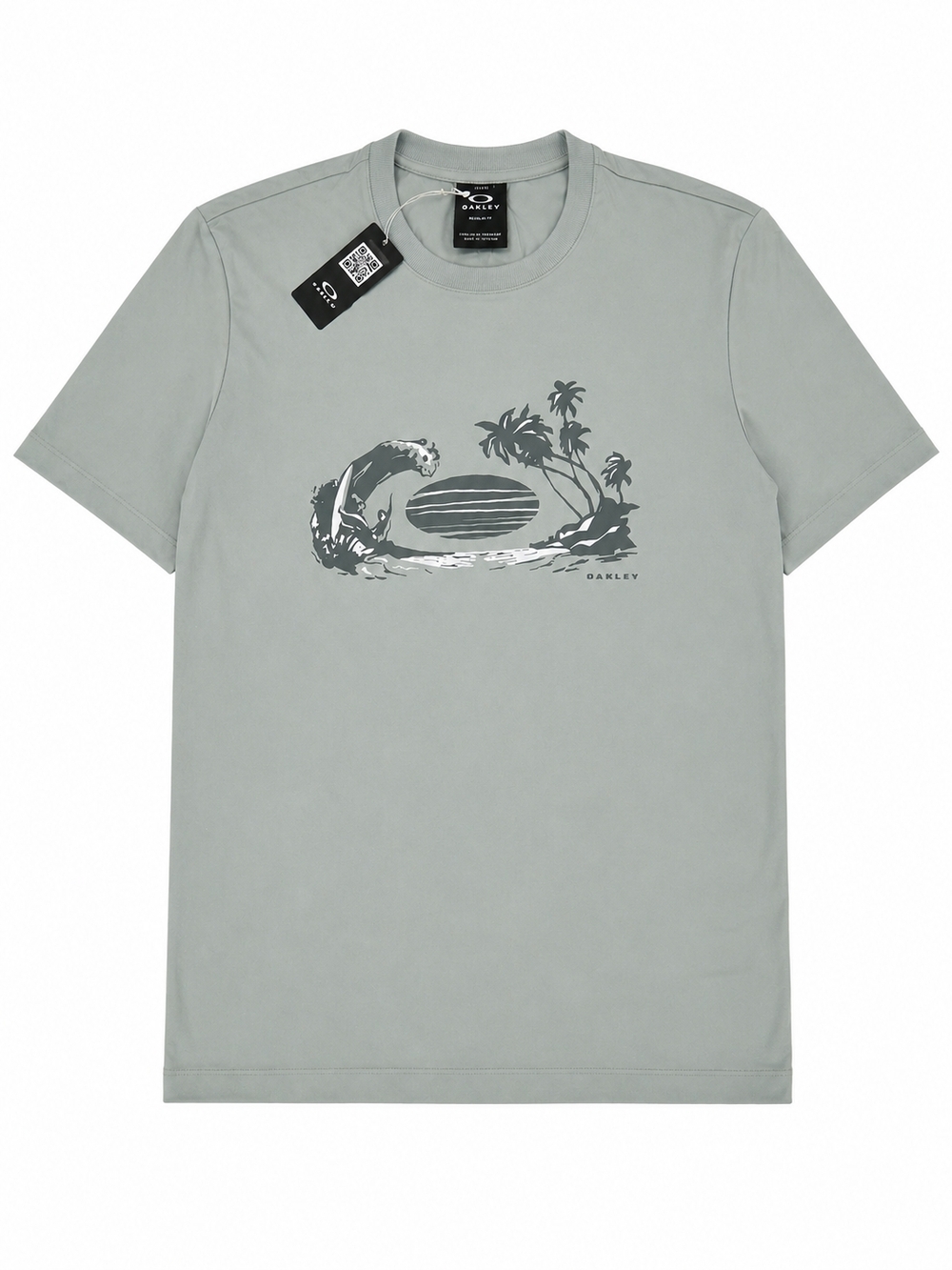 Oakley Waterscape Ventura Sun Tee Men’s L NWT Faded Green Graphic Shirt